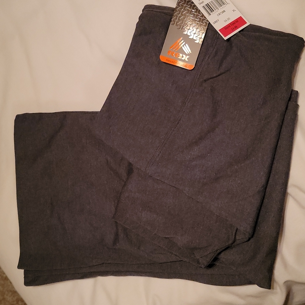 RBX Athletic Pants, XL, gray in color.